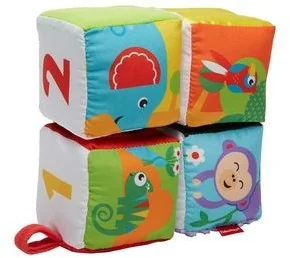 Fisher Price MIĘKKIE KLOCKI SENSORYCZNE GFC37 - Zabawki sensoryczne - miniaturka - grafika 4