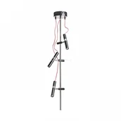 Lampy sufitowe - Redlux VIPER III lampa sufitowa czarna chrom 230V LED 3x3W 60° 3000K R12460) Rendl - miniaturka - grafika 1