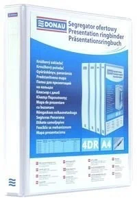 Donau Segregator ofertowy PP, A4/4RD/20, biały 2788204PL-09 - Segregatory - miniaturka - grafika 2