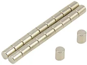 Magnesy - first4magnets Magnes Expert 4 mm średnicy x 5 mm grubości magnes samarium kobaltowy - 0,44 kg ciągnięcie (20 szt.) F0405SC-20 - miniaturka - grafika 1