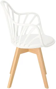 Intesi Krzesło Sirena z podłokietnikami białe - Krzesła - miniaturka - grafika 3