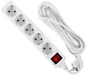 Przedłużacze i rozgałęźniki - HBF Bellight 5 GNIAZD 1,5M LISTWA ZASILAJĄCA z/u WYŁĄCZNIK 13163432 13163432 - miniaturka - grafika 1