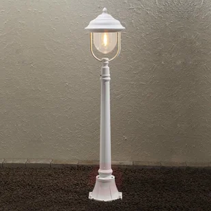 Konstsmide Romantyczny słupek oświetleniowy PARMA, biały - Lampy ogrodowe - miniaturka - grafika 2