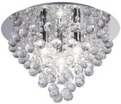 Lampy sufitowe - Reality Lampa sufitowa LONDON CRYSTAL chrom E14 - miniaturka - grafika 1