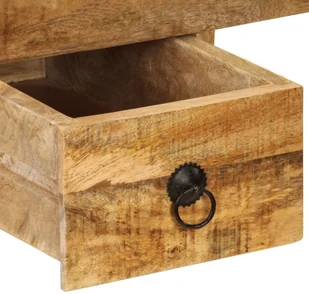 vidaXL Biurko z 2 szufladami, 110x50x77 cm, lite drewno mango - Biurka - miniaturka - grafika 6