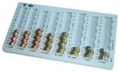 Sejfy i kasy pancerne - Wedo 161100837 do firmy wkładka na monety (jasnoszary Universa kaseta do liczenia pieniędzy, 32,8 x 17,8 x 3,1 cm) 161100837 - miniaturka - grafika 1