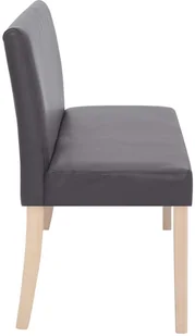 vidaXL Ławka, 139,5 cm, szara, sztuczna skóra vidaXL - Ławki do przedpokoju - miniaturka - grafika 6
