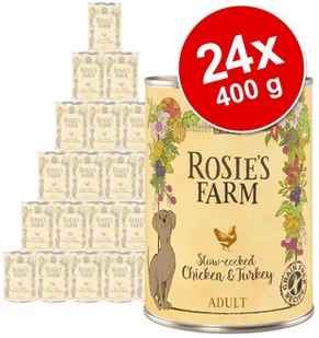 Rosie's Farm Pakiet próbny Rosies Farm, 6 x 400 - Adult, ryba i kurczak - Mokra karma dla psów - miniaturka - grafika 3