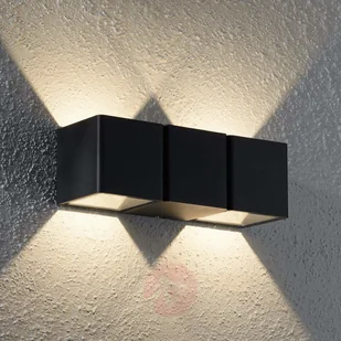 Lampenwelt com Kinkiet zewnętrzny LED Niclas, kanciasty - Lampy ogrodowe - miniaturka - grafika 3