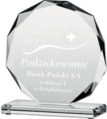 Gadżety dla kibiców - UPOMINKARNIA Trofeum Szklane Grawerowane H19 Cm victoriasport-80613/GR-0 - miniaturka - grafika 1