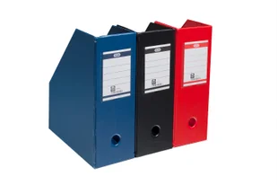 Elba Pojemnik PVC na dokumenty/czasopisma A4 niebieski - Artykuły biurowe - miniaturka - grafika 2