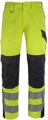 Odzież robocza - Mascot workwear MULTISAFE SPODNIE Z KIESZENIAMI NA KOLANACH; ŻÓŁTY HI-VIS/CIEMNY GRANAT (90C56) - miniaturka - grafika 1