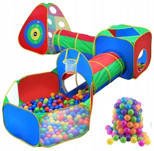 Namiot Dla Dzieci Z Piłeczkami 5w1 Tunele + Tarcza - Namioty i tipi dla dzieci - miniaturka - grafika 5