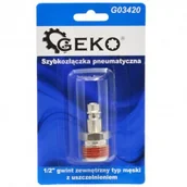 Akcesoria pneumatyczne - GEKO Szybkozłączka pneumatyczna typ męski GZ 1/2" z uszczelnieniem 3327 G03420 - miniaturka - grafika 1