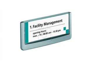 Durable Tabliczka informacyjna Click Sign Durable 149mm x 52,5mm granatowa 486007 - Dekoracje domu - miniaturka - grafika 10