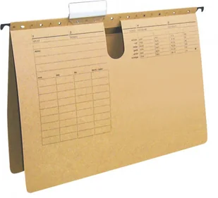 Q-Connect Skoroszyt zawieszkowy , karton, A4, 250gsm, jasnobrązowy KF00554 - Teczki i skoroszyty - miniaturka - grafika 2