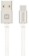 Kable USB - SWISSTEN Kabel USB USB Typ C SWISSTEN 0.2 m Srebrny 71521103 - miniaturka - grafika 1