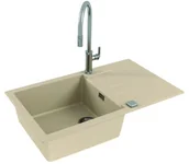 Zlewozmywaki - Alveus Cadit 40 Zlewozmywak granitowy jednokomorowy 86x50 cm terra 1132028 - miniaturka - grafika 1