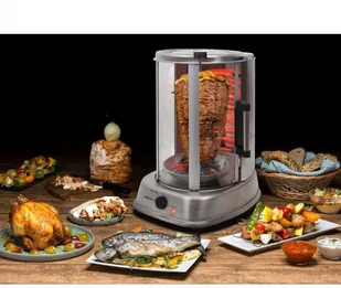 oneConcept Kebap Master Pro grill pionowy, rożno,1500 W GQ3-KEBAPMASTERPRO - Akcesoria do grilla - miniaturka - grafika 2