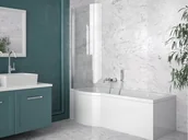 Wanny - Besco Kabino Wanna Inspiro 170 lewa + parawan WAI-170-NLE - miniaturka - grafika 1