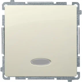 Kontakt Kontakt_Simon Przycisk pojedynczy zwierny bez piktogramu z podświetleniem (moduł) 10AX. 250V. szybkozłącza beż BMP1L.01/12 - Wyłączniki światła i elektryczne - miniaturka - grafika 2