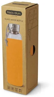 Black+Blum Butelka na wodę Black+Blum 0,6 l pomarańczowa szklana GR-WB-M003 - Shakery i bidony sportowe - miniaturka - grafika 3