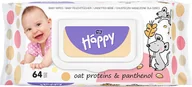 Chusteczki nawilżane - Bella TZMO S.A. Chusteczki nasączone Baby Happy z owsem i panthenolem64 szt BB-062-WP64-003 - miniaturka - grafika 1