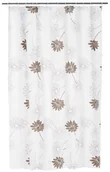 Zasłony prysznicowe - AWD Interior Zasłonka plastikowa GREY FLOWERS 180 x 180 cm - miniaturka - grafika 1