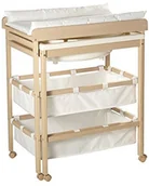 Przewijaki - Roba sukienka ombination 'Baby Pool', do stołu do przewijania kąpielowych rozsuwany z wanien, drewno naturalne wraz z matą do przewijania Biały - miniaturka - grafika 1