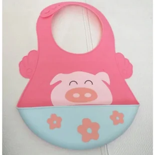 LUXMA Śliniak śliniaczek silikonowy kieszonka SD583Ś SD583Ś - Śliniaki i fartuszki - miniaturka - grafika 5