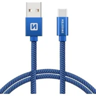 Kable USB - SWISSTEN Kabel USB USB Typ C SWISSTEN 2 m Niebieski 71521308 - miniaturka - grafika 1