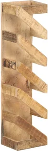 vidaXL VidaXL Stojak na 5 butelek wina lite drewno mango 321627 - Stojaki na wino - miniaturka - grafika 11