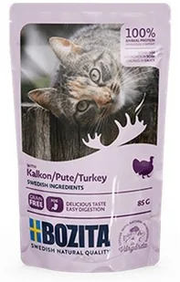 Bozita Cat Indyk w sosie saszetka 85g - Mokra karma dla kotów - miniaturka - grafika 3