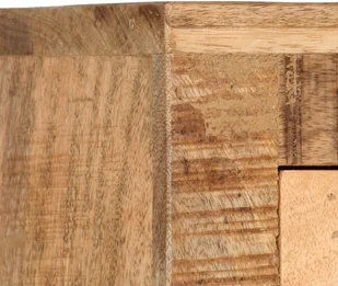 vidaXL Regał na kółkach, 38x30x143 cm, surowe drewno mango - Regały - miniaturka - grafika 6