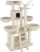 Drapaki dla kotów - tectake Drapak dla kota Gismo - beżowy/biały 403325 - miniaturka - grafika 1