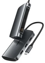 Ugreen adapter Usb-c na Hdmi 3xUSB 3.0 Usb-c RJ45 - Huby USB - miniaturka - grafika 2