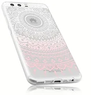 Etui i futerały do telefonów - mumbi etui ochronne na telefon Huawei P10, przezroczyste różowe, wzór: mandala, ultra cienkie (0,7 mm). 22642-Huawei P10 - miniaturka - grafika 1