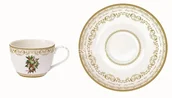 Filiżanki - Nuova R2S Easy life PORCELANOWA FILIŻANKA ZE SPODKIEM - OSTROKRZEW - Christmas Holly - 240 ml 919 HOLL 919 HOLL - miniaturka - grafika 1
