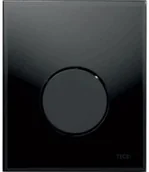 Przyciski spłukujące - TECE Loop przycisk spłukujący ze szkła do pisuaru, szkło czarne-przycisk czarny 9.242.657 - miniaturka - grafika 1