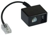 Złącza, przejściówki, adaptery - Unbekannt Diverse TAE Adapter sieciowy RJ45 St na TAE-N & RJ11 BU - - miniaturka - grafika 1