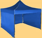 Pawilony ogrodowe - Expodom Namiot ekspresowy 3x3m  stalowy, Niebieski, 3 ściany boczne - miniaturka - grafika 1