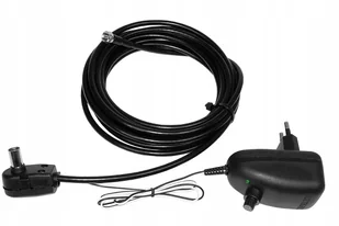 Gotowy 3m kabel + zasilacz regulowany do anteny Tv - Wzmacniacze antenowe - miniaturka - grafika 2
