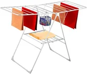 Suszarki na ubrania - Pucuś Suszarka balkonowa nierdzewna biała 18mb - miniaturka - grafika 1
