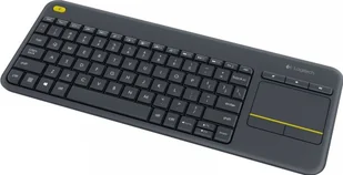 Logitech Klawiatura K400 PLUS czarna K400PLUS - Klawiatury do laptopów Logitech Klawiatura K400 PLUS czarna K400PLUS - Klawiatury do laptopów - miniaturka - grafika 1