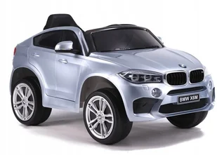 Auto na Akumulator Bmw X6 Srebrny Lakierowany - Pojazdy elektryczne dla dzieci - miniaturka - grafika 21