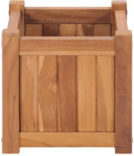 vidaXL Podwyższona donica 30x30x30 cm, lite drewno tekowe - Donice - miniaturka - grafika 3