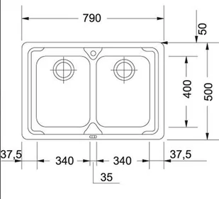 Franke Logica LLX 620 stal jedwab 101.0153.289 - Zlewozmywaki - miniaturka - grafika 3
