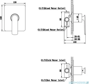 KOHLMAN Experience Black zestaw prysznicowy czarny mat QW220EBR30 | - Baterie umywalkowe - miniaturka - grafika 2