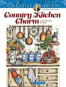 Pozostałe książki - Dover Publications Creative Haven Country Kitchen Charm Coloring Book - miniaturka - grafika 1