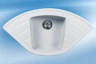 Zlewozmywaki - Brenor Altair Biały - miniaturka - grafika 1